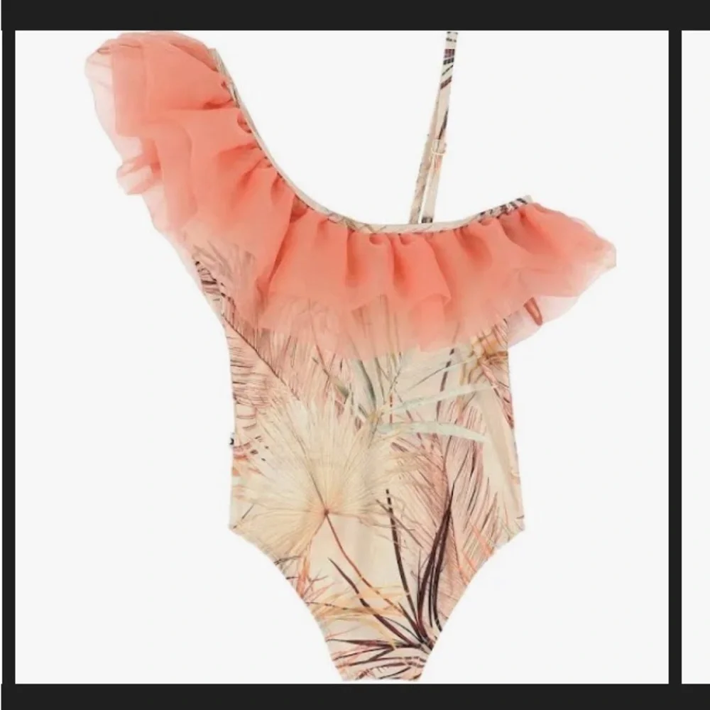 Molo Kids Swim One Piece in Peach and Cream